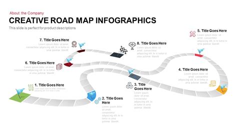 Creative Road Map Infographics Powerpoint Keynote Template Slidebazaar