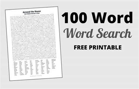 100 Word Word Search Printable Customize And Print