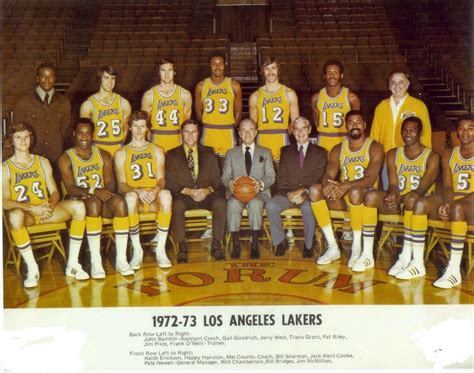 1972 73 Los Angeles Lakers 8x10 Team Photo Basketball Picture Nba La