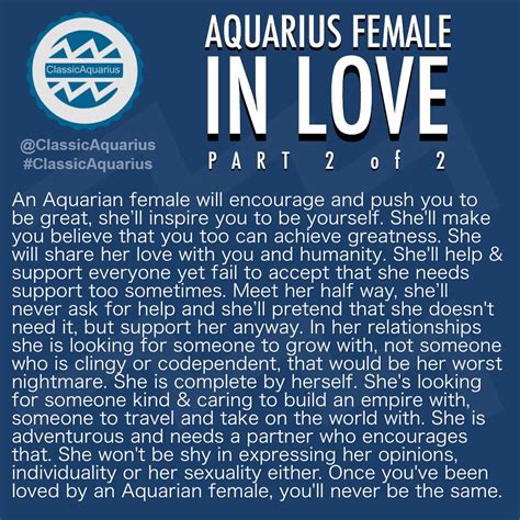 Once in love, the aquarius man is very loyal, caring and true. AQUARIUS FEMALE IN LOVE. . #ClassicAquarius #Aquarian # ...