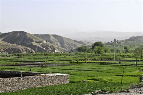 Afghan Farmland Farmland Landscape Scenery