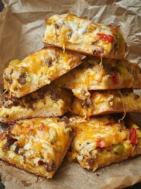This pillsbury breadsticks 6 ways recipe makes delicious copycat breadsticks with cheese just like cheese sticks from pizza hut or olive garden. Breakfast Pizza | Recipe | Breakfast pizza, Food, Food recipes