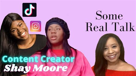 Tiktoks Shay Moore Tells Where She Gets Her Video Ideas From Some Real Talk Youtube