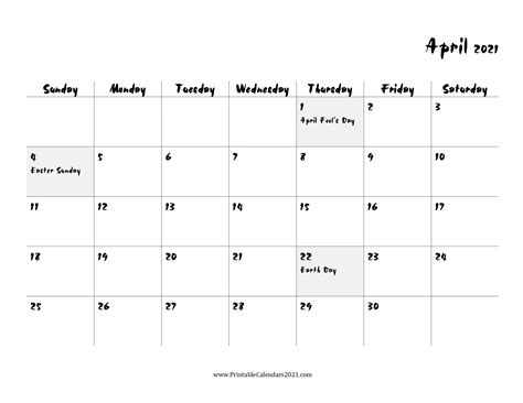 Our april 2021 calendar are free to use and this april 2021 calendar can be printed on an a4 size paper. 65+ April 2021 Calendar Printable with Holidays, Blank Calendar PDF Free