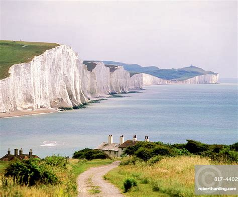 Beachy Head And Seven Sisters Stock Photo
