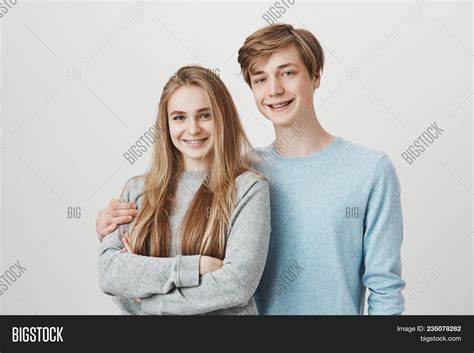 Happy Siblings Care Image And Photo Free Trial Bigstock