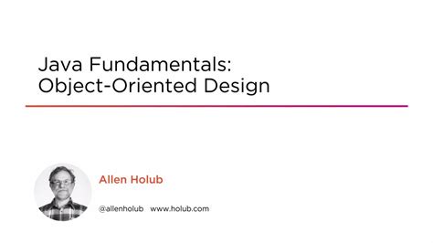 Course Preview Java Fundamentals Object Oriented Design Youtube