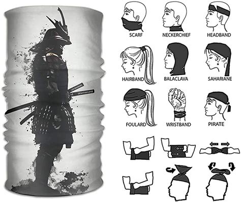 Headband Armored Samurai Outdoor Multifunctional Headwear 16 Ways To
