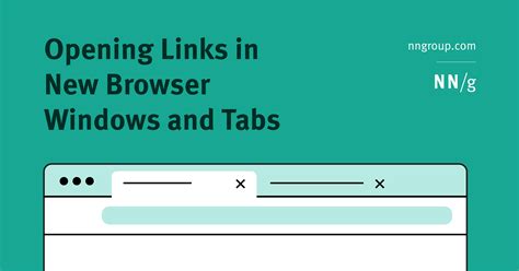 Opening Links In New Browser Windows And Tabs