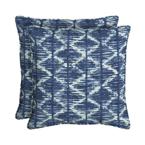 Can i leave outdoor pillows in the rain directly? Home Decorators Collection Sunbrella Chelston Cobalt ...