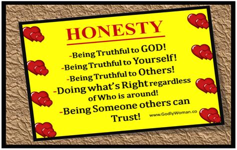 honesty is the best policy godly woman faith hope honesty good things sayings best quotes