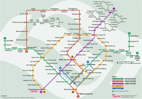 Singapore Mrt Green Line Map