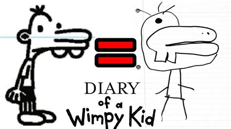 Drawing Diary Of A Wimpy Kid Characters Youtube
