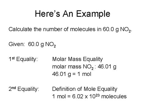 The Mole Road Map Chemistry Unit 6 Chemical
