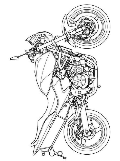 Ausmalbilder Motorräder Malvorlagen Kostenlos zum Ausdrucken