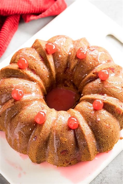 This looks like a special occasion cake. Cherry Pound Cake | Recipe | Pound cake, Pound cake recipes, Cake