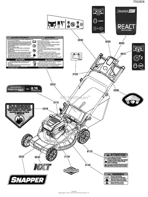 Snapper Lawn Mower Parts List