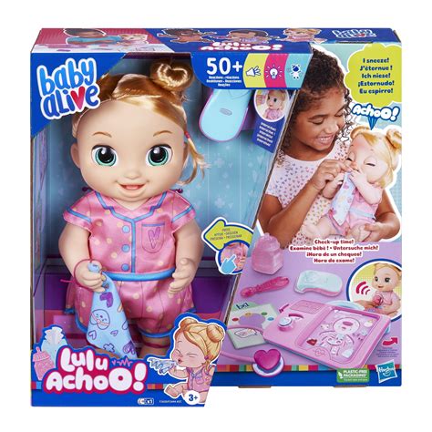 Baby Alive Lulu Achoo Doll With Blonde Hair Doctor Play Toy