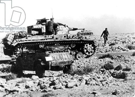Tank Iii In Africa 1941 Bw Photo