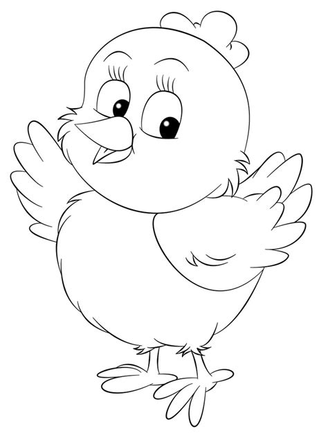 Baby Chick Coloring Pages