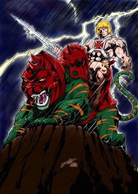 He Man And Battle Cat By Marcandredaoust On DeviantArt 80s Cartoons