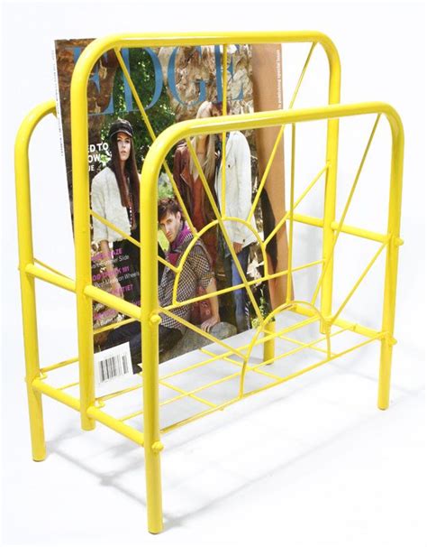Give An Old Magazine Rack A Vibrant Facelift Magazine Stand Magazine