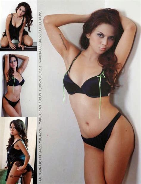 model seksi hot hot pictures anggita sari on gress magazine