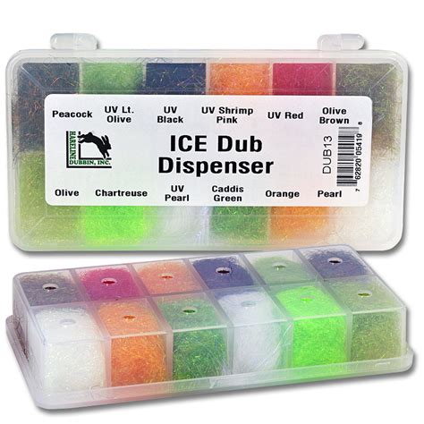 Hareline Ice Dub Dubbing Dispensers At The Fly Shop