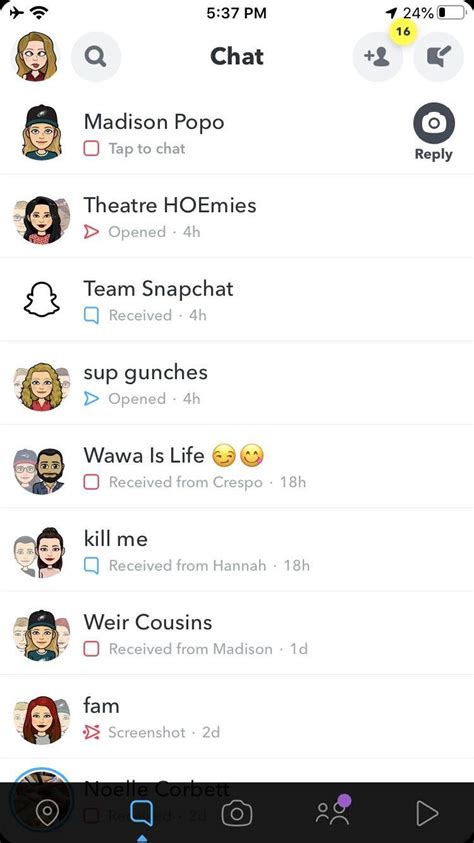 Snapchat Screenshots