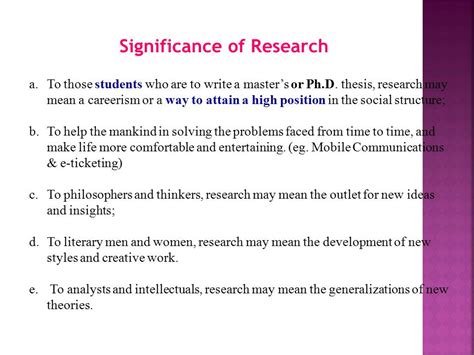 How To Make Significance Of The Study In Research Study Poster