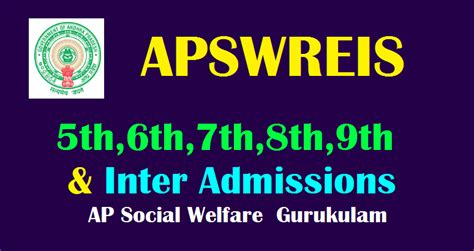 Apswreis 5th6th7th8th9th And Inter Admissions 2020 Entrance Test