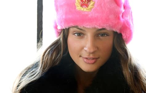 download wallpaper face pink hat brown hair badge maria ryabushkina maria ryabushkina