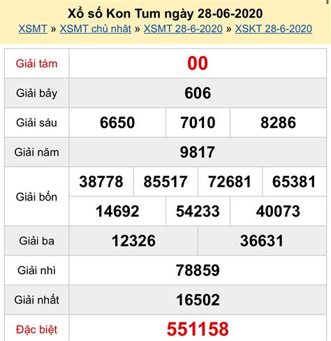 XSKT 28/6 - Kết quả xổ số Kon Tum hôm nay chủ nhật ngày 28/6/2020