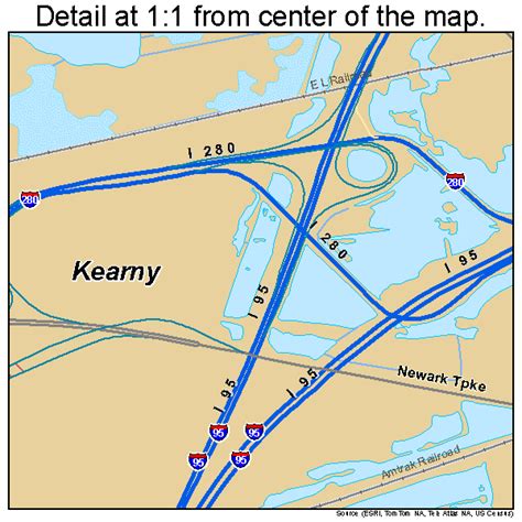 Kearny New Jersey Street Map 3436510