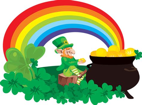 Pot Of Gold At End Of Rainbow Clipart Best Clipart Best