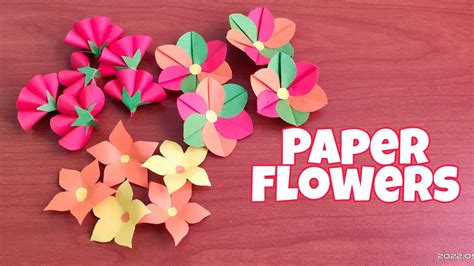 How To Make Paper Flowers Youtube
