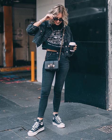 Pin By Silvia Trevino On Style Converse Shoes Outfit Fashion Outfits Edgy Outfits