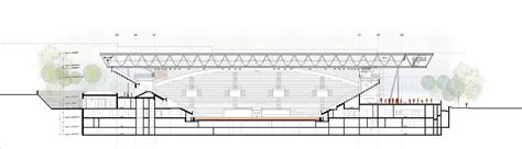 Retractable Roof For Suzanne Lenglen Tennis Court Dominique Perrault