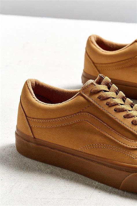 Vans Leather Old Skool Nubuck Gum Sole Sneaker In Brown For Men Lyst