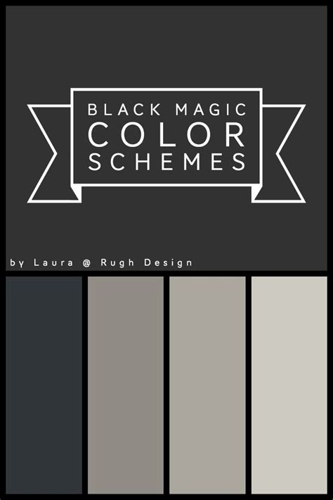 Black Magic Coordinating Colors And Color Schemes Black Paint Color