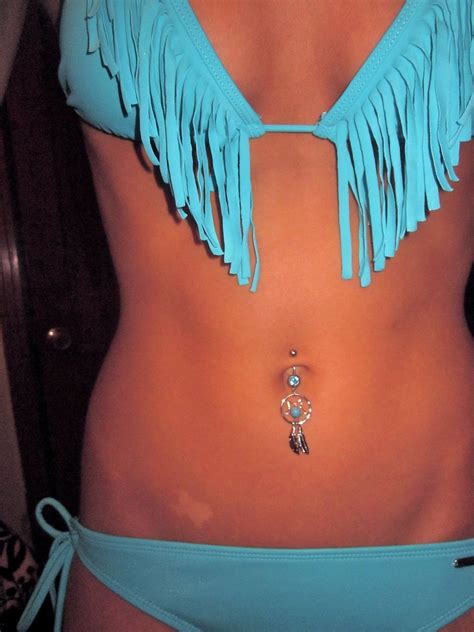 Tan Belly Button Jewelry Belly Button Piercing Bikini Dream