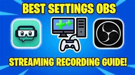 How To Setup Stream Labs OBS Studio BEST Settings LIVE Streaming GAME