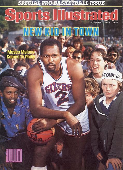Philadelphia 76ers Moses Malone Sports Illustrated Cover Photograph By