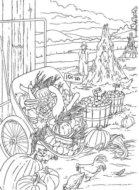 Use these images to quickly print coloring pages. COUNTRY SCENES COLORING BOOK Coloring Page 2 Example ...