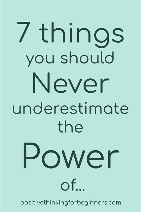 What You Think Things To Think About Never Underestimate You Never