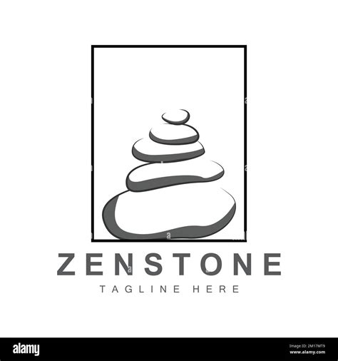 Balance Stone Logo Design Vector Therapy Stone Massage Stone Hot Stone And Zenstone Product