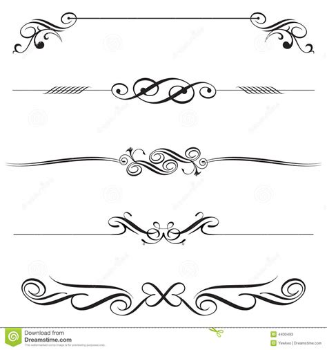 16 Vector Decorative Line Clip Art Images Decorative Flourishes Free