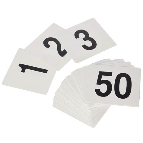 Number Cards Pack 1 50 Accel Event Rentals