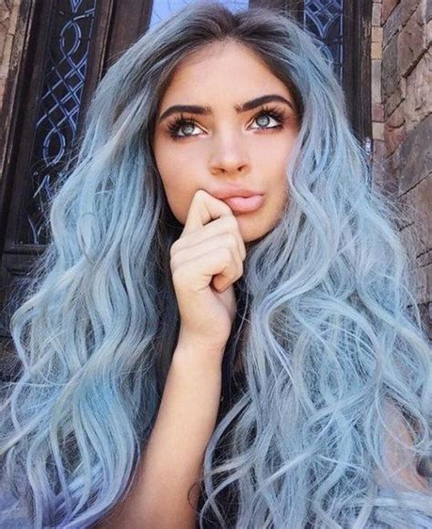 Pastel Silver Blue Hair Dye Light Blue Hair Light Blue Hair Dye