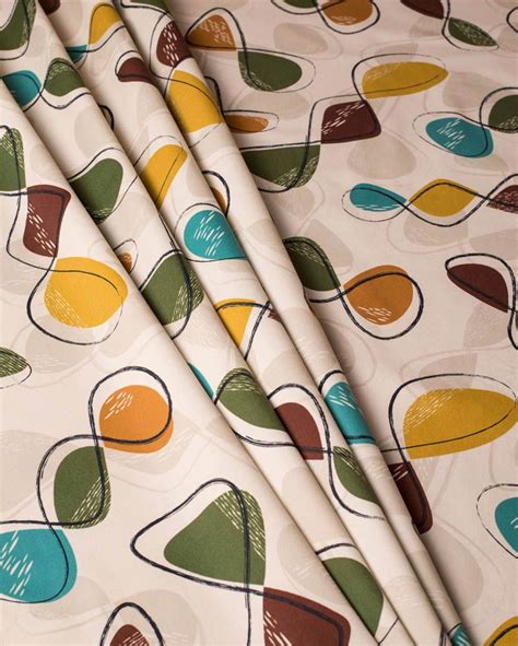 Mid Century Modern Fabric And Homewares 50s Retro Vintage Style Mid